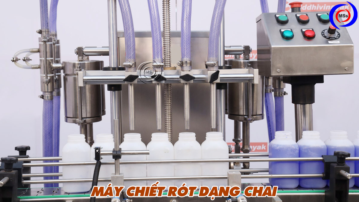 Máy chiết rót dạng chai Máy chiết rót dạng chai
