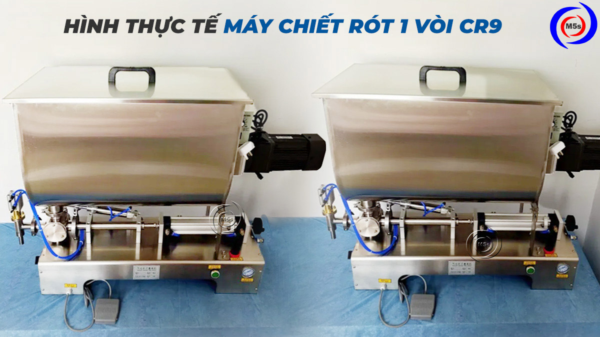 Máy chiết rót dịch đặc 1 vòi có cánh khuấy CR9 Máy chiết rót dịch đặc 1 vòi có cánh khuấy CR9