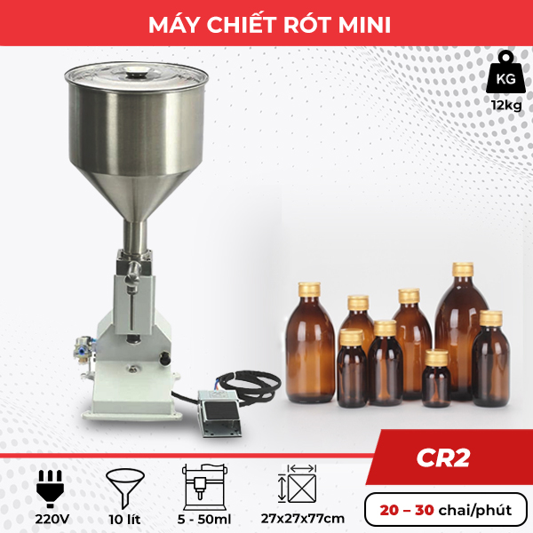 máy chiết rót mini CR2 máy chiết rót mini CR2