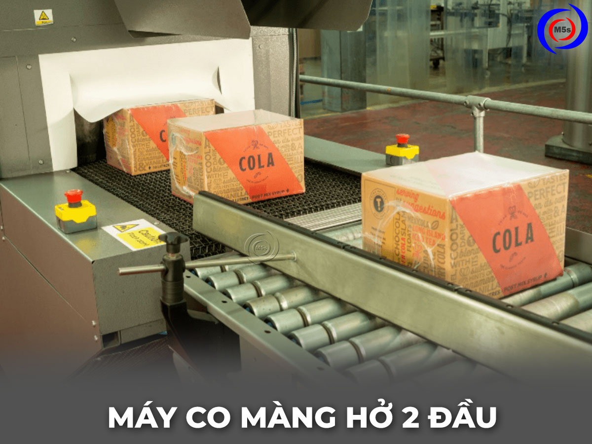 Máy co màng hở 2 đầu Máy co màng hở 2 đầu