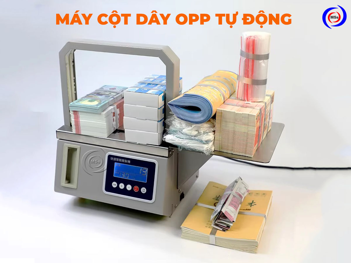 máy cột dây OPP tự động máy cột dây OPP tự động