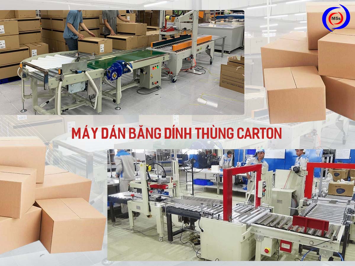 Máy dán băng dính thùng carton Máy dán băng dính thùng carton
