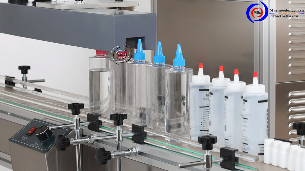 Máy dán màng seal cho hũ chóp Máy dán màng seal cho hũ chóp