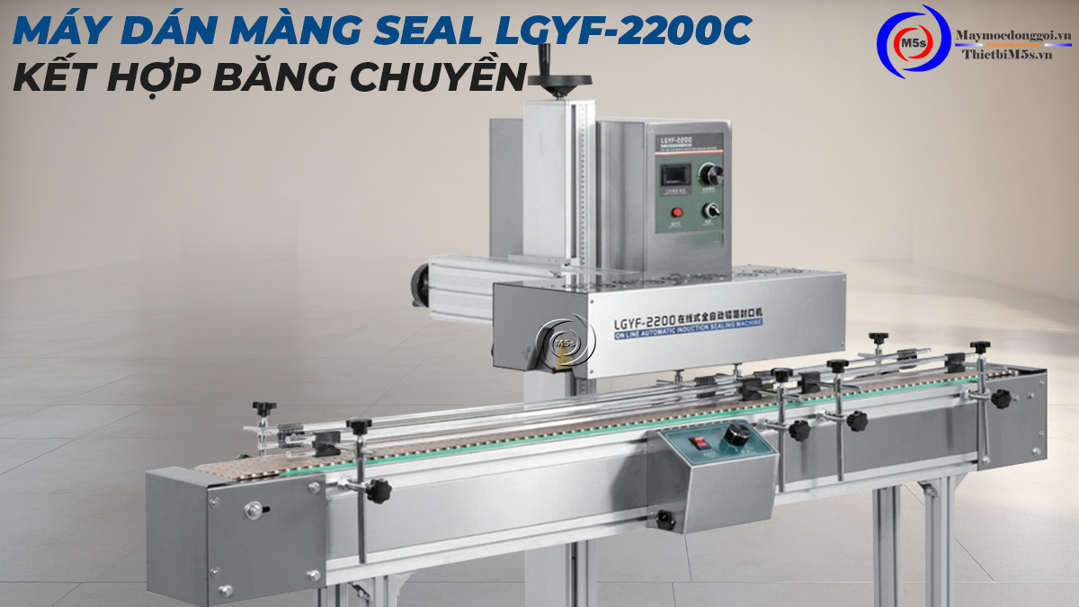 Máy dán màng seal lgyf-2200c kết hợp băng chuyền Máy dán màng seal lgyf-2200c kết hợp băng chuyền