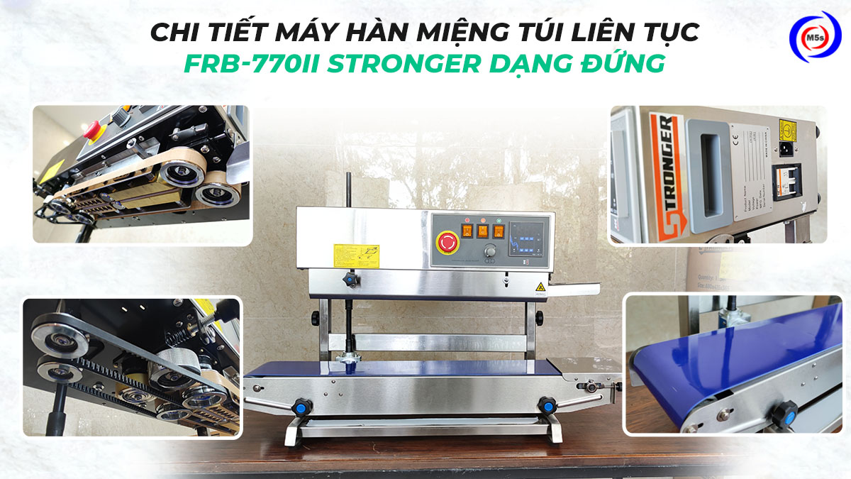 Máy hàn miệng túi liên tục dạng đứng FRB-770II Máy hàn miệng túi liên tục dạng đứng FRB-770II
