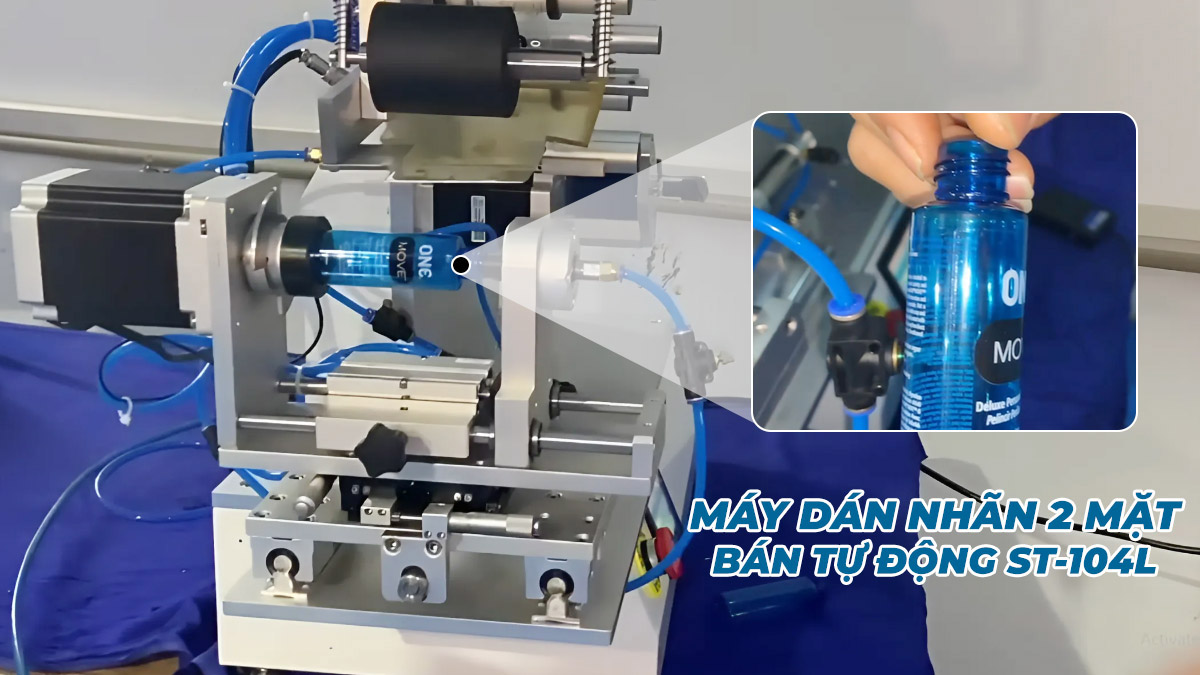 Máy dán tem nhãn 2 mặt ST-104L Máy dán tem nhãn 2 mặt ST-104L