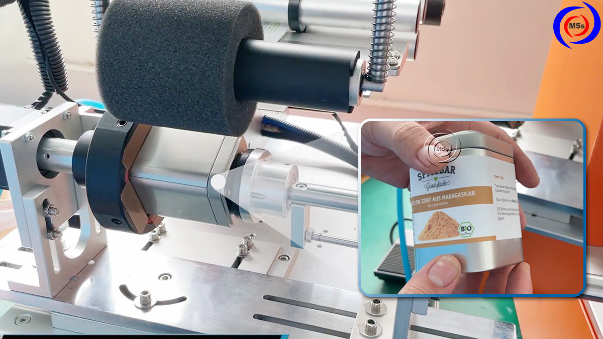 Máy dán nhãn lọ hình đa giác chính xác Máy dán nhãn lọ hình đa giác chính xác