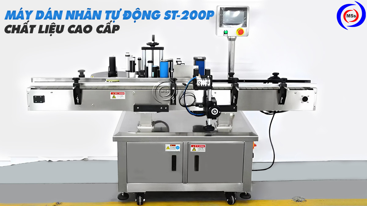 Máy dán nhãn tự động ST-200P chất liệu cao cấp Máy dán nhãn tự động ST-200P chất liệu cao cấp