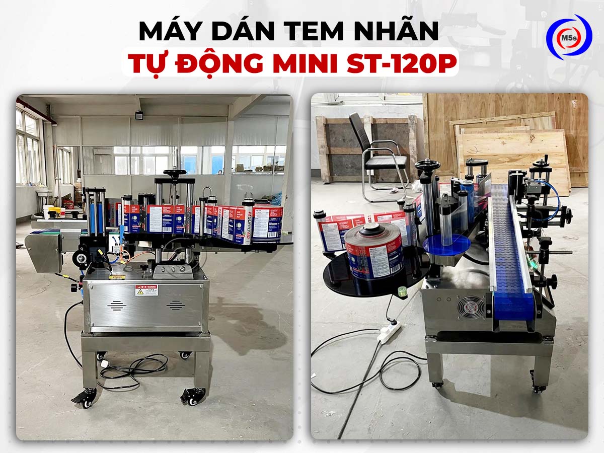 Máy dán tem nhãn tự động mini ST-120P Máy dán tem nhãn tự động mini ST-120P