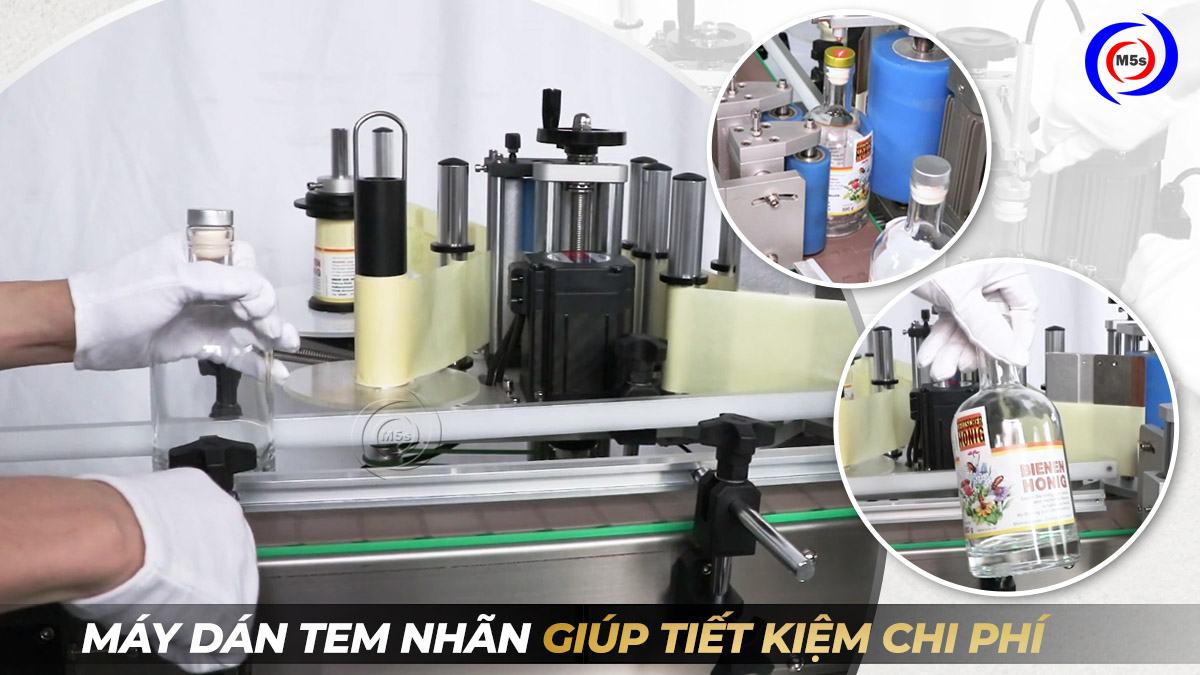 Máy dán tem nhãn giúp tiết kiệm chi phí Máy dán tem nhãn giúp tiết kiệm chi phí