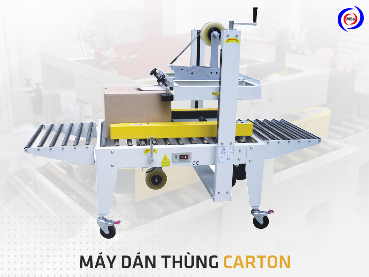 Máy dán thùng carton bán tự động Máy dán thùng carton bán tự động