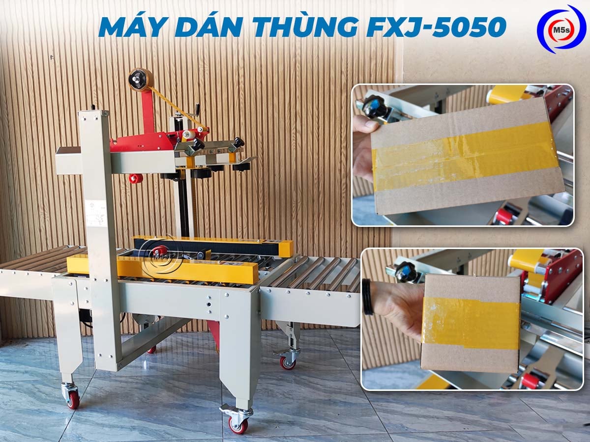 Máy dán băng dính thùng carton FXJ-5050 Máy dán băng dính thùng carton FXJ-5050