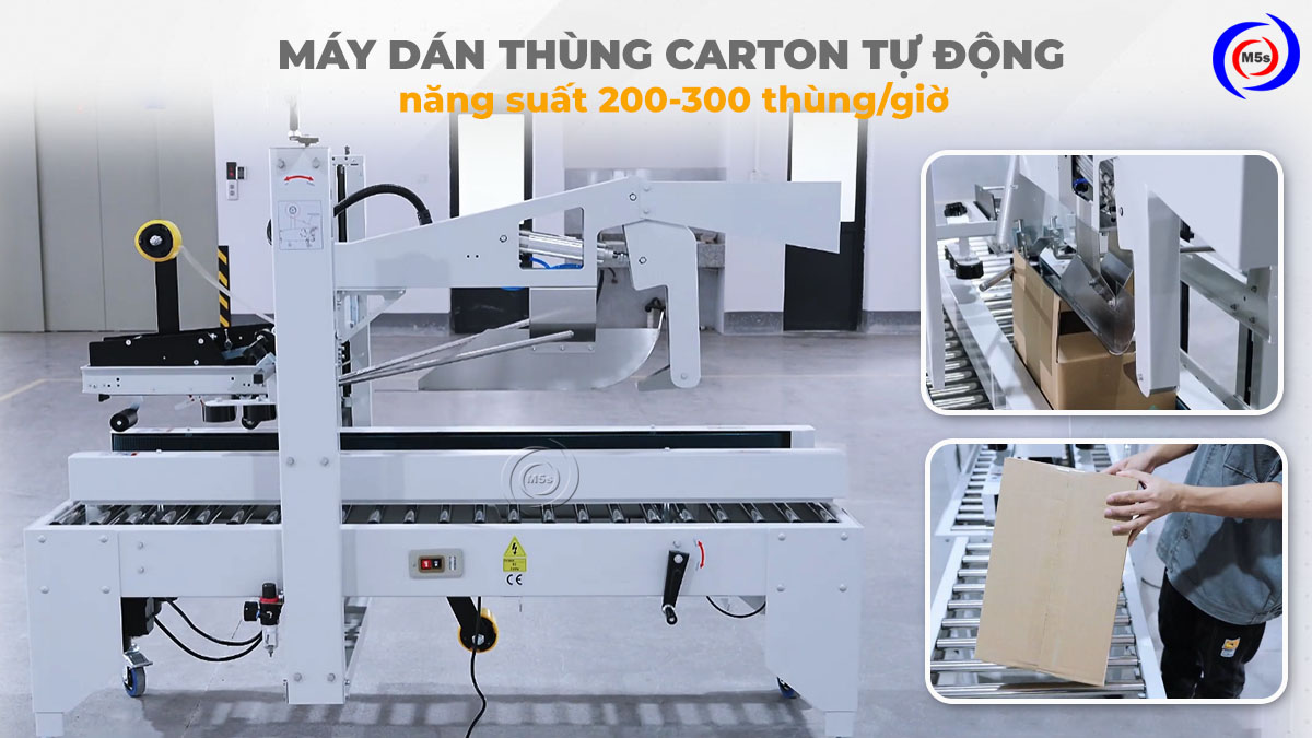 máy dán thùng carton tự động