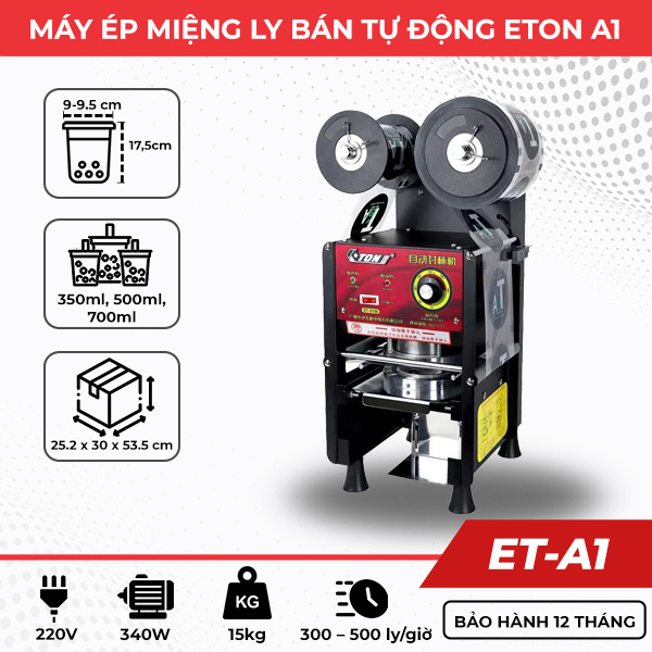 Máy dập cốc trà sữa ETON ET-A1 Máy dập cốc trà sữa ETON ET-A1
