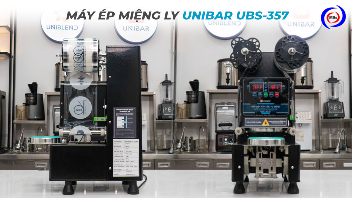 Máy dập nắp cốc tự động Unibar UBS-357 Máy dập nắp cốc tự động Unibar UBS-357