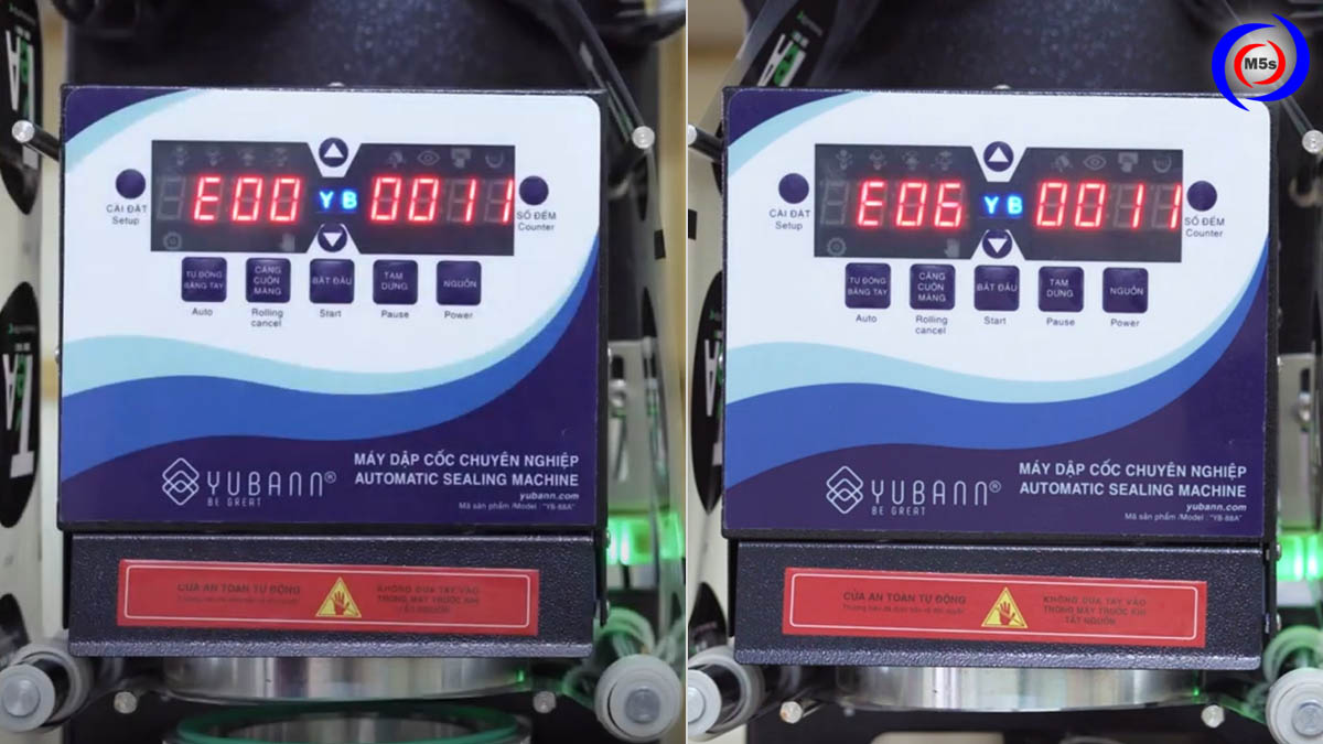 Lỗi máy dập nắp cốc trà sữa FEST RC 95 Lỗi máy dập nắp cốc trà sữa FEST RC 95