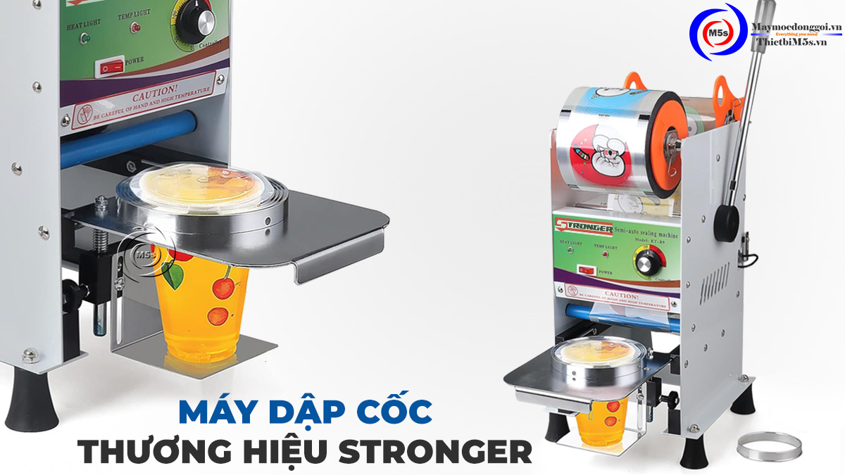 Máy dập cốc thương hiệu Stronger Máy dập cốc thương hiệu Stronger