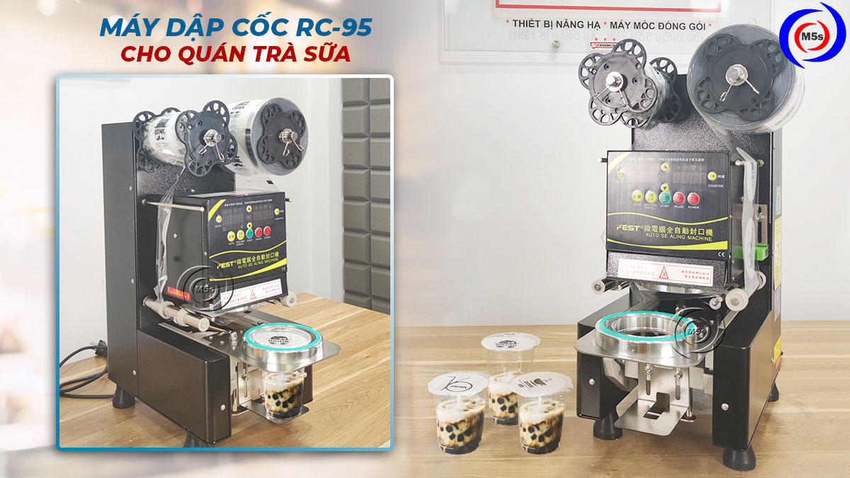 Máy dập cốc trà sữa Fest RC-95 Máy dập cốc trà sữa Fest RC-95