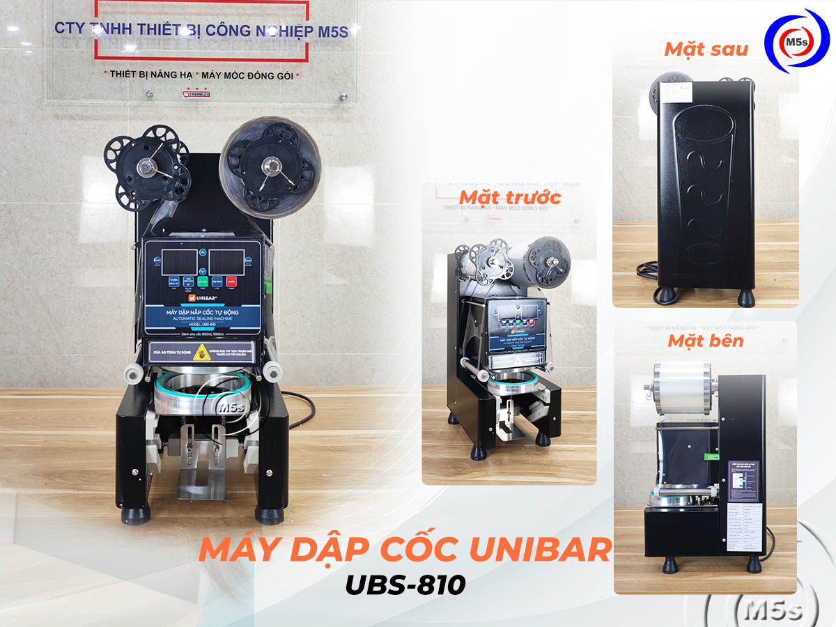 Máy dập nắp cốc tự động Unibar UBS-810