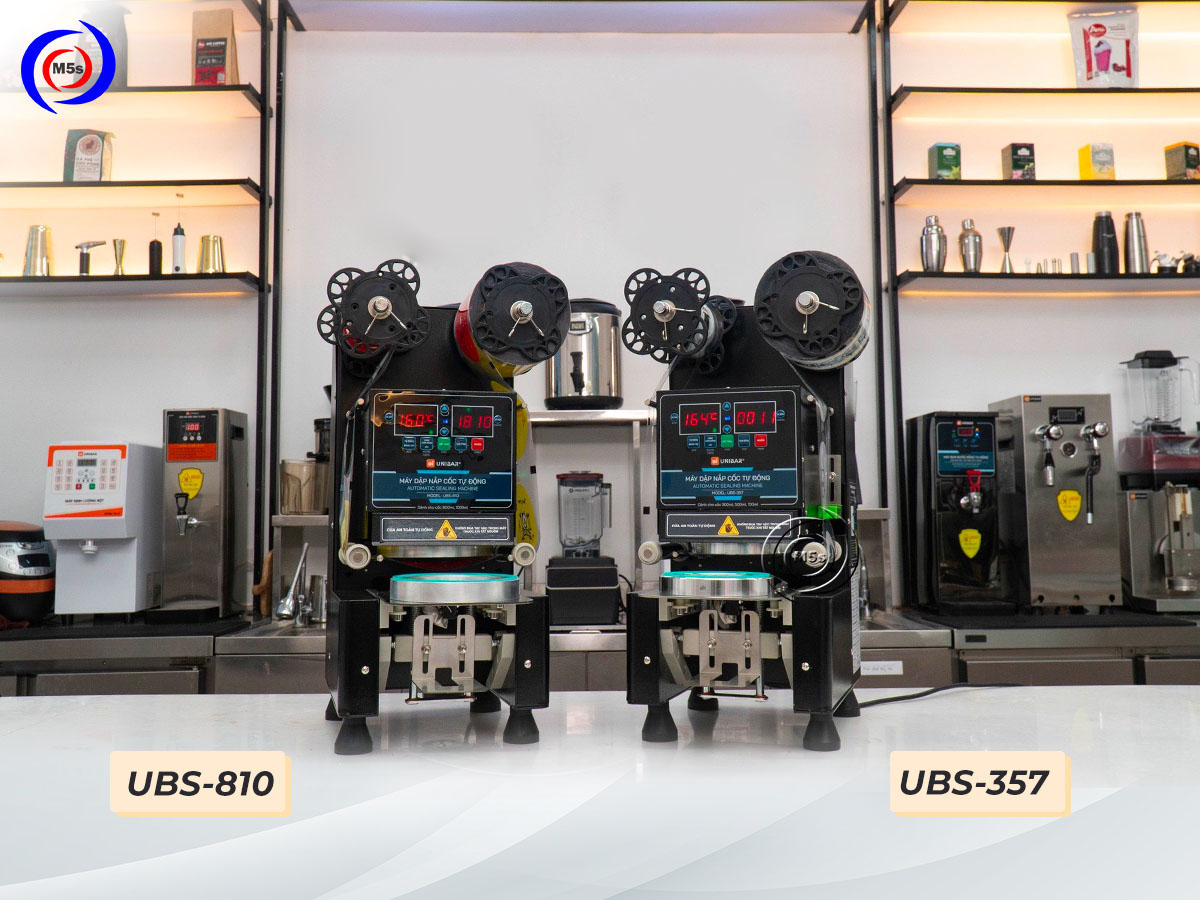 Máy dập nắp cốc tự động Unibar UBS-810 Máy dập nắp cốc tự động Unibar UBS-810