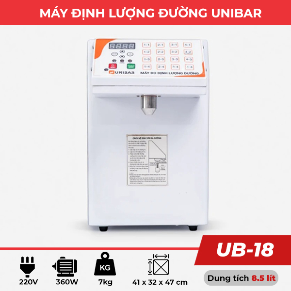 máy định lượng đường Unibar UB-18 máy định lượng đường Unibar UB-18