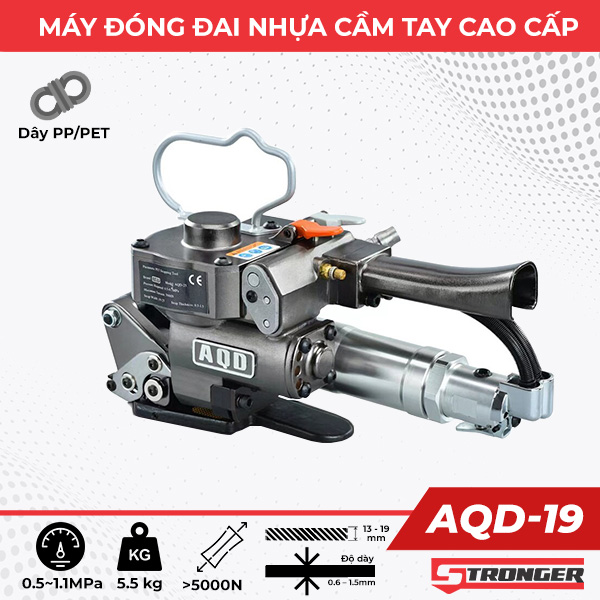 Máy đóng dây đai nhựa cầm tay AQD-19 Máy đóng dây đai nhựa cầm tay AQD-19