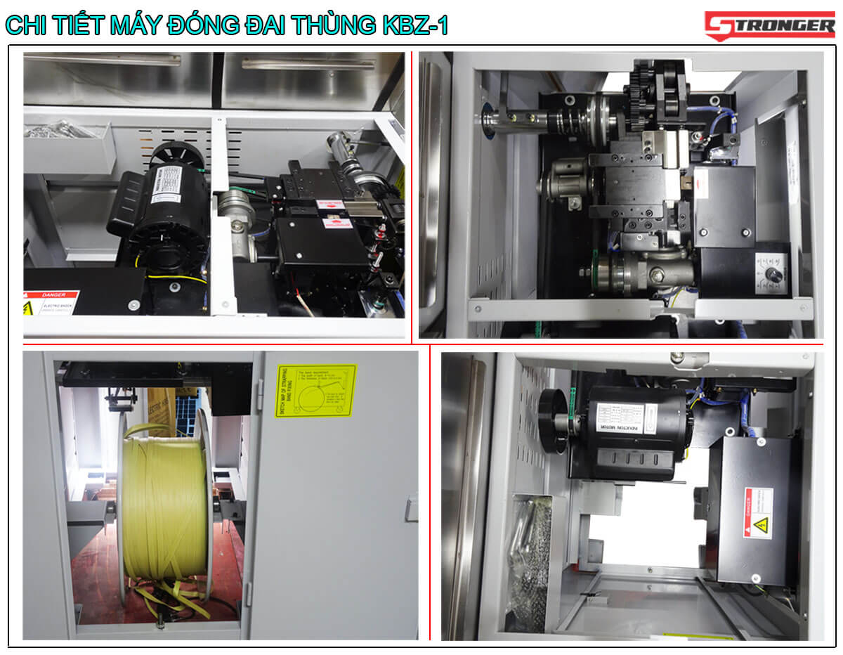 Cấu tạo bên trong máy đóng đai thùng Cấu tạo bên trong máy đóng đai thùng