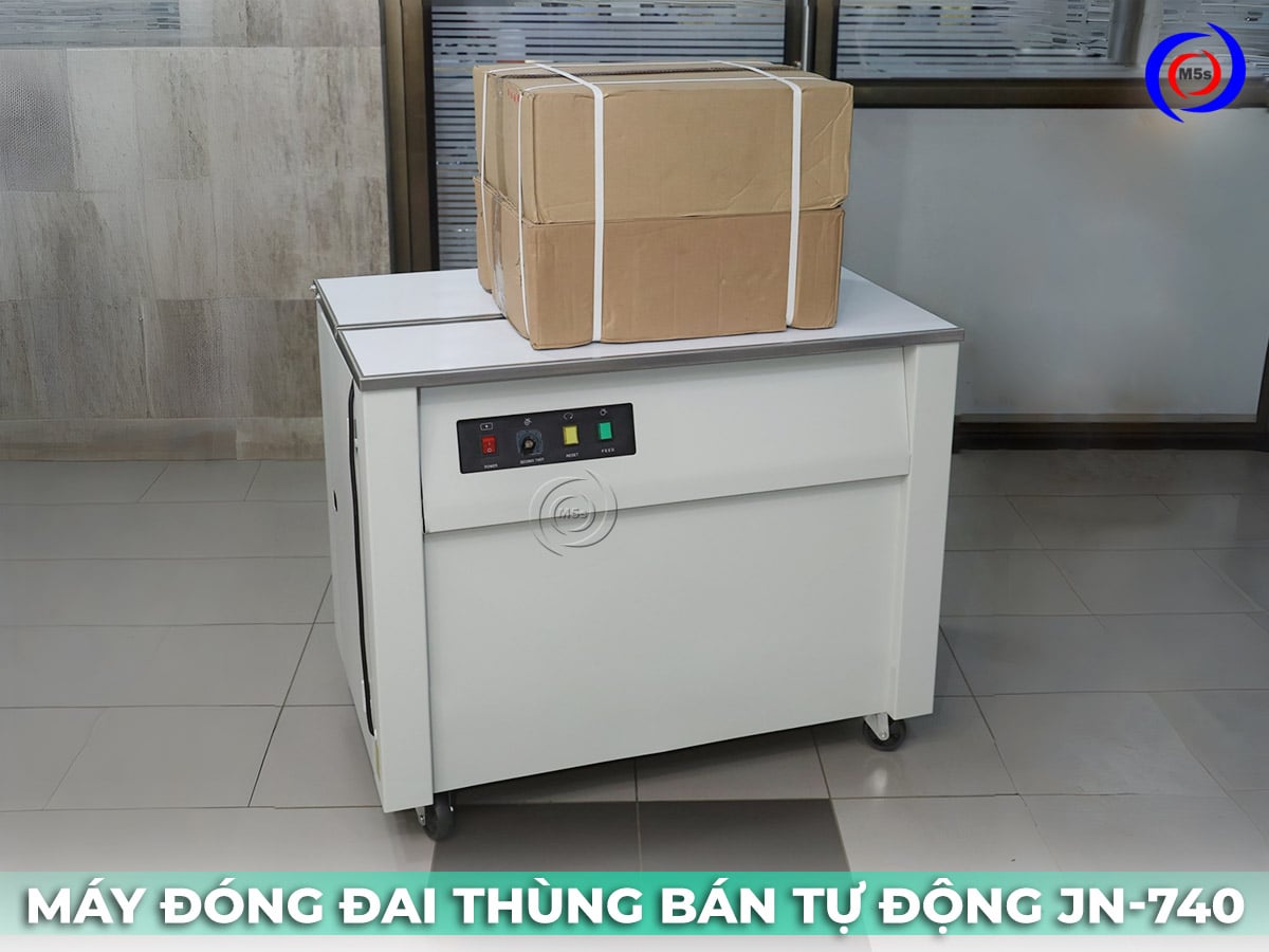 máy đai thùng carton bán tự động JN-740 máy đai thùng carton bán tự động JN-740