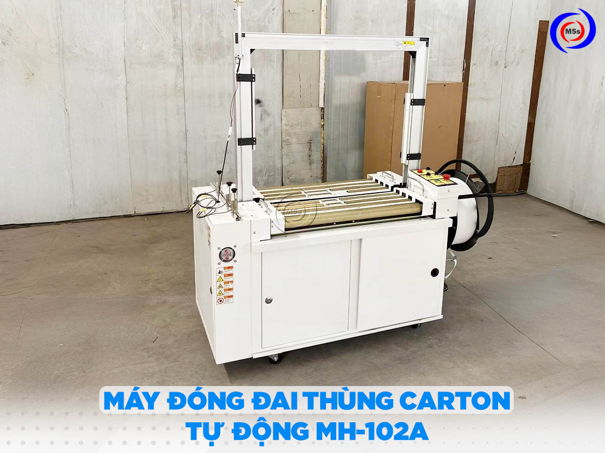 Máy đóng đai thùng carton tự động MH-102A Máy đóng đai thùng carton tự động MH-102A
