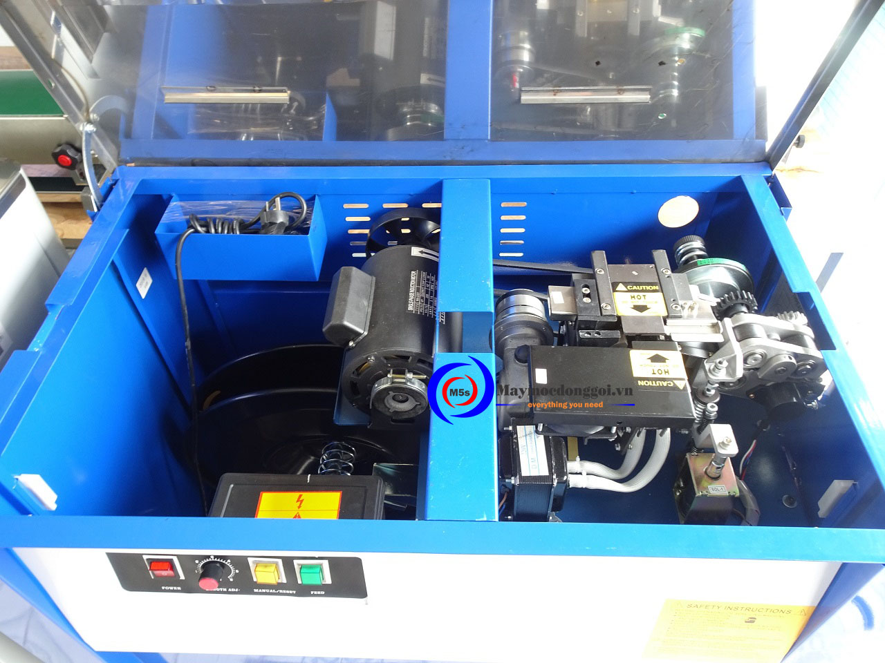 Động cơ máy đóng đai thùng bán tự động Động cơ máy đóng đai thùng bán tự động