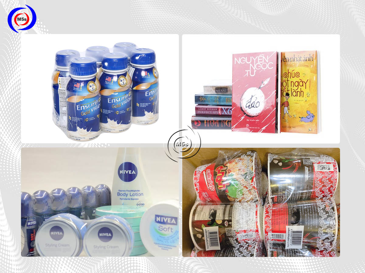 Thành phẩm sau khi bọc màng co Thành phẩm sau khi bọc màng co