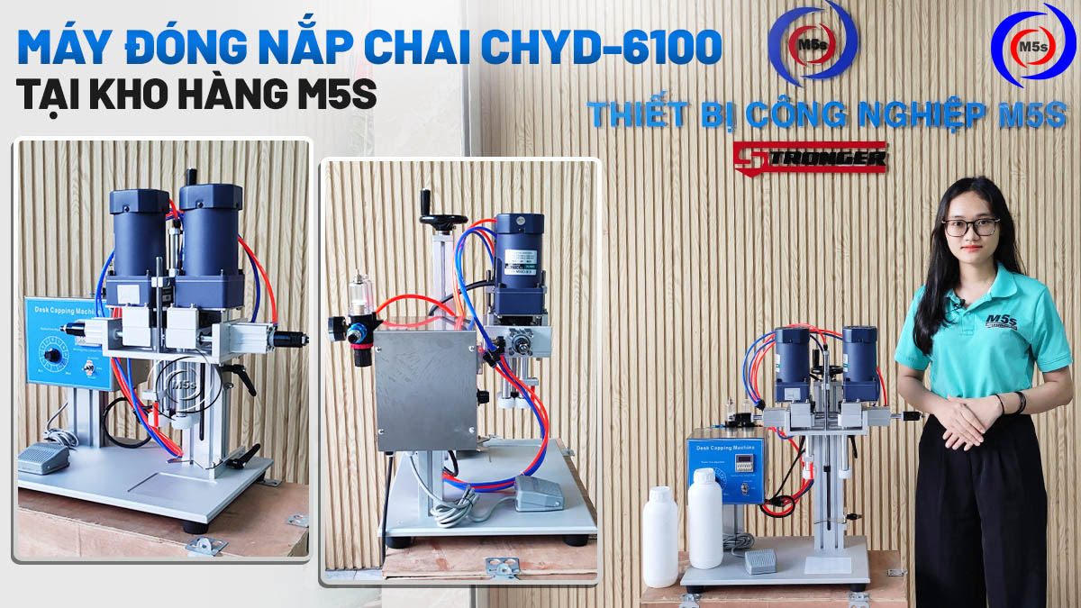 máy đóng nắp chai CHYD-6100 tại kho