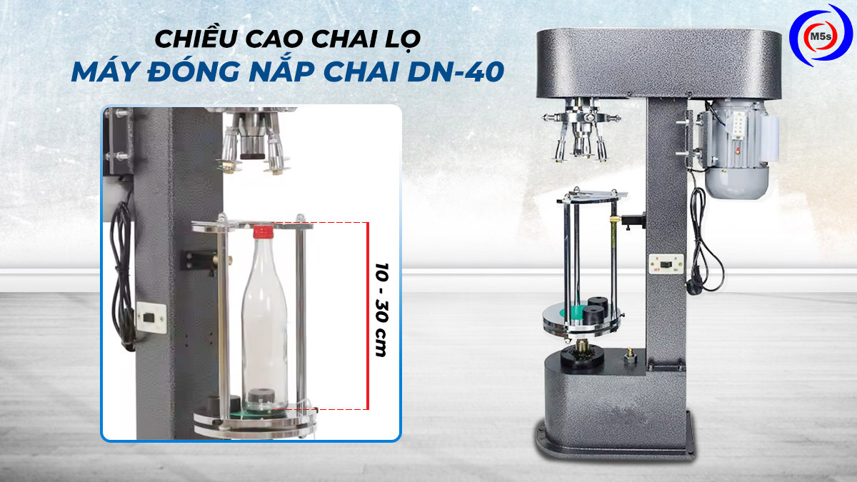 chiều cao máy đóng nắp chai DN-40 chiều cao máy đóng nắp chai DN-40