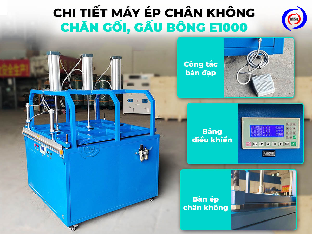 Máy hút ép chân không chăn gối công nghiệp E1000 Máy hút ép chân không chăn gối công nghiệp E1000