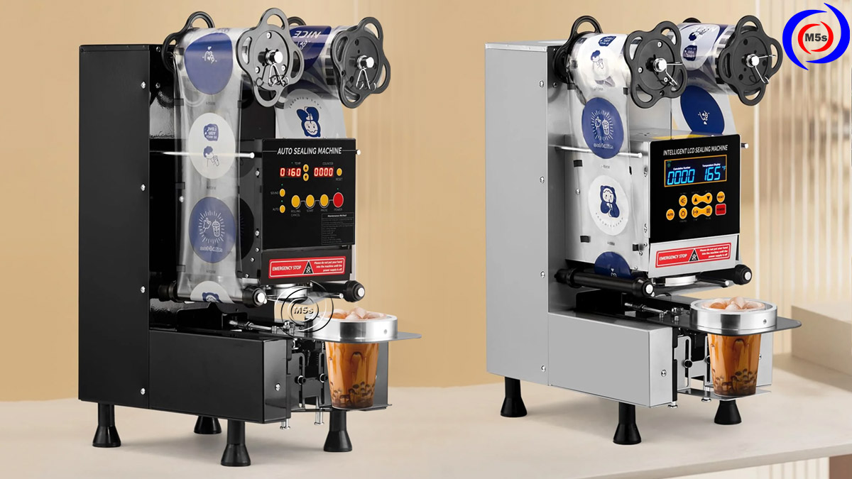 Máy ép miệng ly tự động Máy ép miệng ly tự động