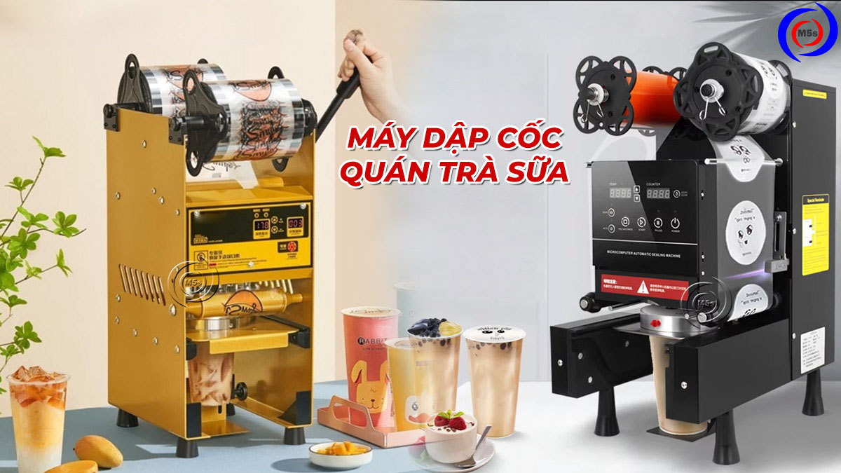 Máy dập cốc quán trà sữa Máy dập cốc quán trà sữa