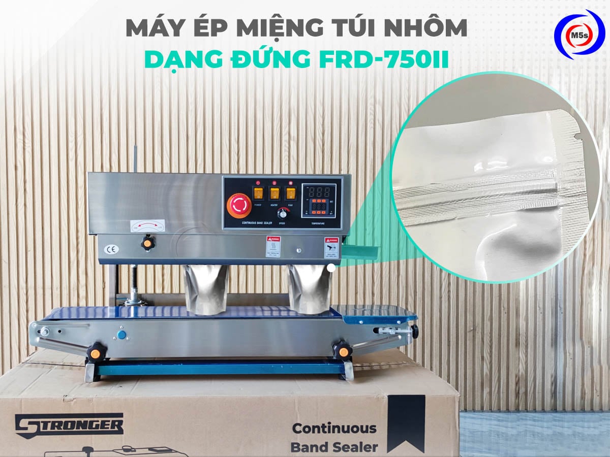 Máy ép miệng túi nhôm dạng đứng FRD-750II Máy ép miệng túi nhôm dạng đứng FRD-750II