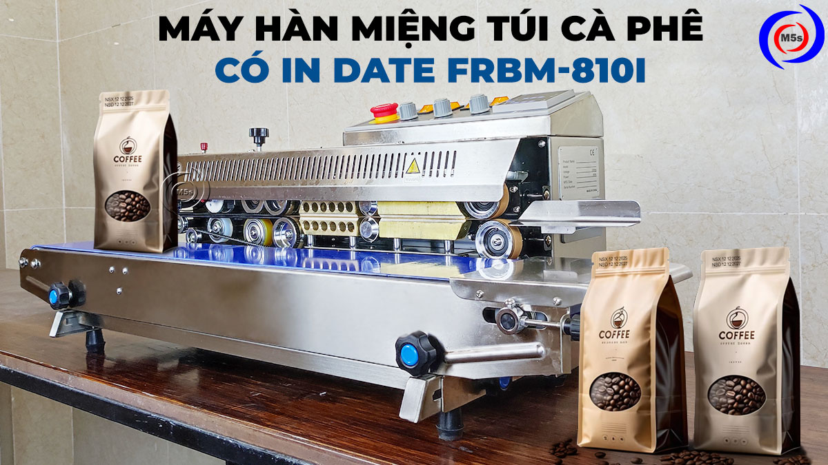 Máy hàn túi cà phê có in date FRBM-810I Máy hàn túi cà phê có in date FRBM-810I