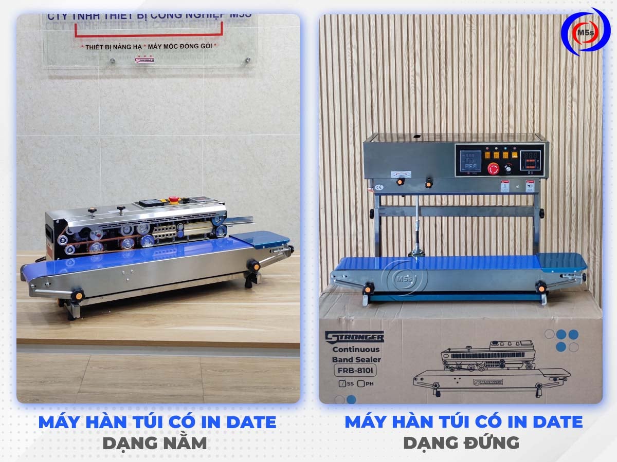 Máy hàn túi in date dạng nằm và dạng đứng Máy hàn túi in date dạng nằm và dạng đứng