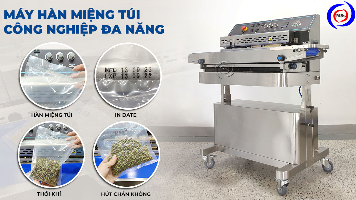 Máy hàn miệng túi công nghiệp đa năng Máy hàn miệng túi công nghiệp đa năng