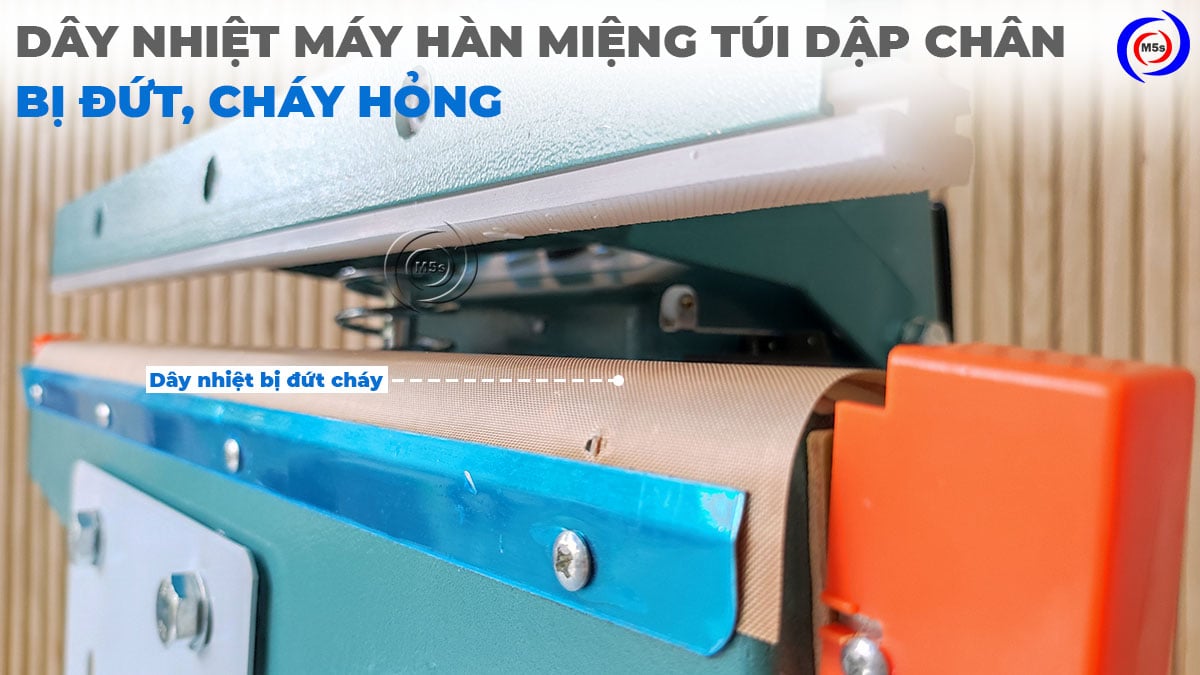 vị trí dây nhiệt máy hàn túi dập chân bị đứt vị trí dây nhiệt máy hàn túi dập chân bị đứt