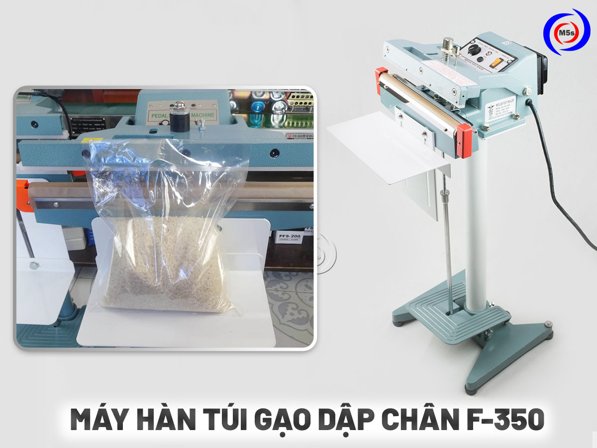 Máy hàn túi gạo dập chân F-350 Máy hàn túi gạo dập chân F-350