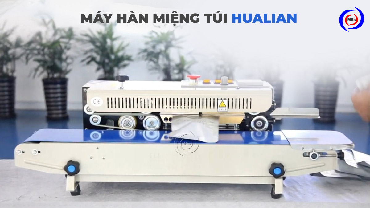 Máy hàn miệng túi thương hiệu Hualian Máy hàn miệng túi thương hiệu Hualian