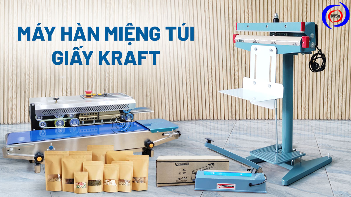 Máy hàn miệng túi giấy kraft Máy hàn miệng túi giấy kraft