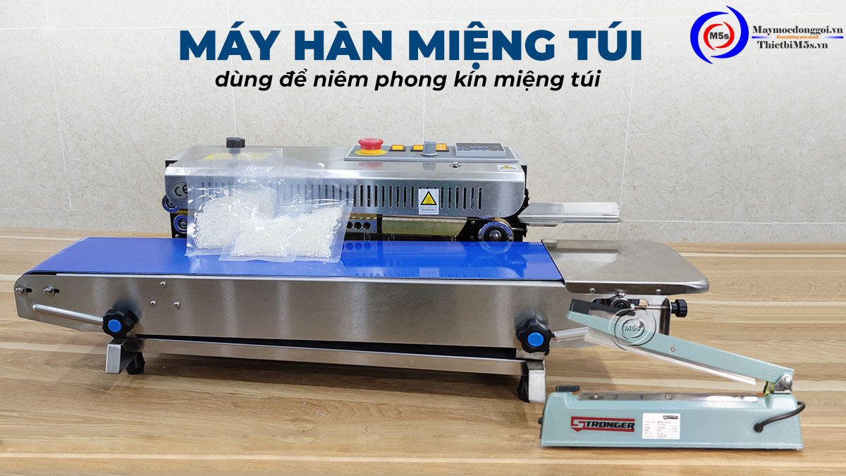 Máy hàn miệng túi dùng để đóng kín và niêm phong miệng túi Máy hàn miệng túi dùng để đóng kín và niêm phong miệng túi