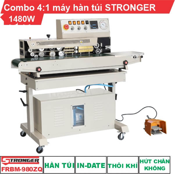 Máy hàn miệng túi liên tục 4 trong 1 Stronger FRBM-980ZQ