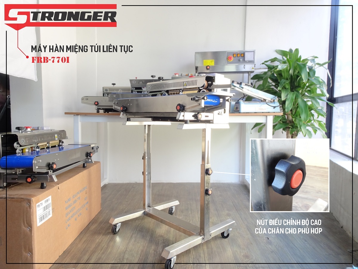 Máy hàn miệng túi liên tục STRONGER FRB-770III – Có chân đứng Máy hàn miệng túi liên tục STRONGER FRB-770III – Có chân đứng