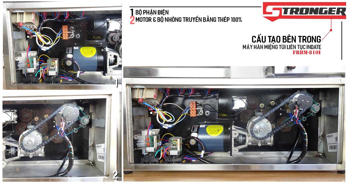 Động cơ máy hàn miệng túi in date FRBM-810I-TK Stronger Động cơ máy hàn miệng túi in date FRBM-810I-TK Stronger