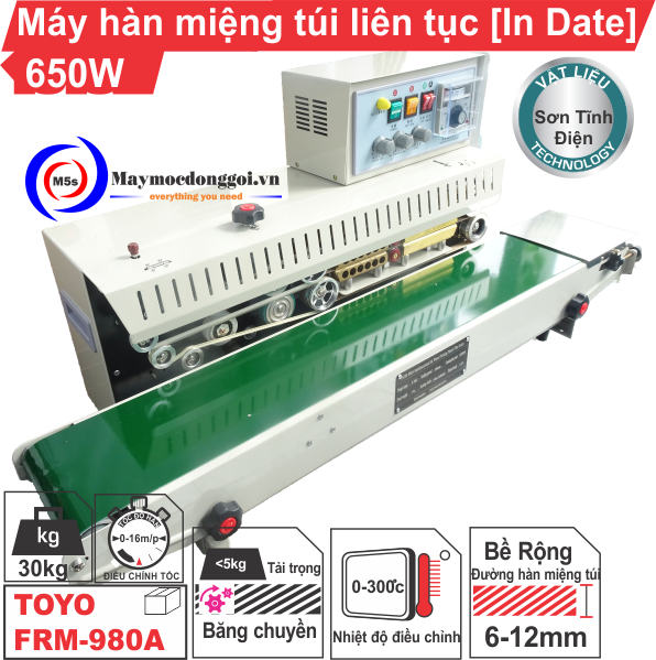 máy hàn miệng túi liên tục có in date FRM 980 3 ưu điểm nổi bật của máy hàn miệng túi liên tục có in date FRM 980