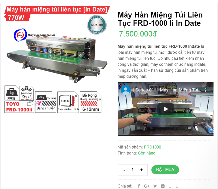 máy hàn miệng túi liên tục có in date Điểm dừng chân tốt nhất khi tìm kiếm máy hàn miệng túi liên tục có in date chất lượng cao